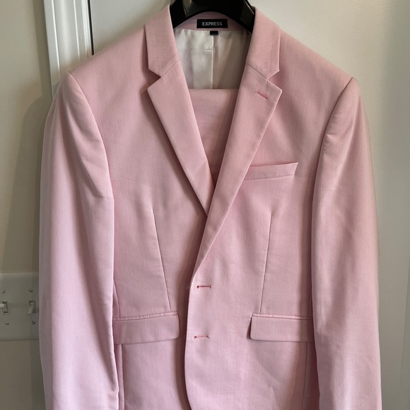 Express Men's Blush Pink Blazer - Picture 1 of 4